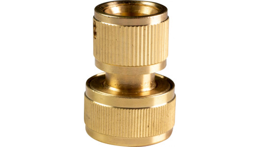 Brass 3/4&rdquo; hose connector with stop TG image