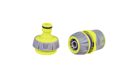 Комплект конектор 1/2" със закл. и адаптер 1/2"-3/4"LUXE GX image