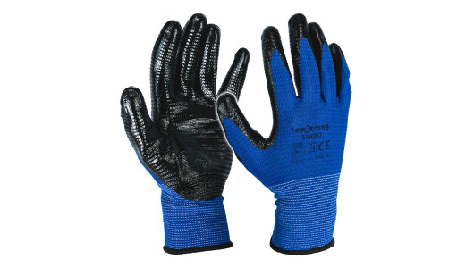 Blue latex black base gloves TS image