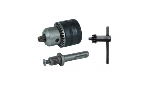 Патронник за борм. 1/2" 13mm с ключ + адапт. SDS-plus image