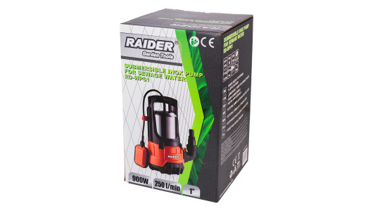 Помпа водна потопяема&nbsp;900W 1" 250L/min 8,5m INOX RAIDER RD-WP61 image