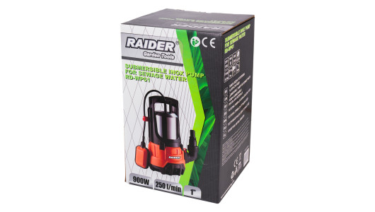 Помпа водна потопяема&nbsp;900W 1" 250L/min 8,5m INOX RAIDER RD-WP61 image