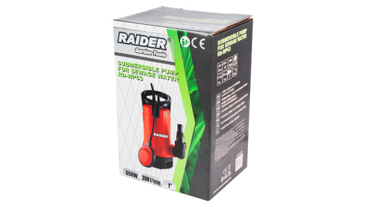 Помпа водна потопяема&nbsp;550W 1" 208L/min 7m RAIDER RD-WP63 image