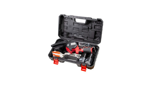 Mini-fierastrau de gradina 12V 4&rdquo; 2x2Ah cu 3 lanturi in cuti image