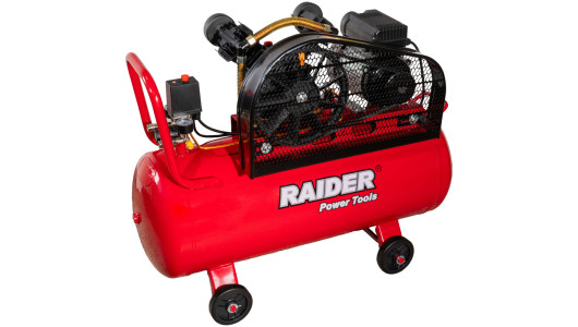 Компресор 100L 1.5kW 170L/min 2цил. ремък RAIDER RD-AC17 image