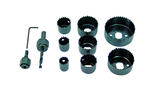 Hole cutters &oslash;19-64mm 11pcs. kit image