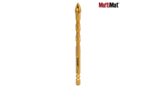 Drill Bit MultiMat 4Cut TIN Hex 1/4" &Oslash;12 mm image