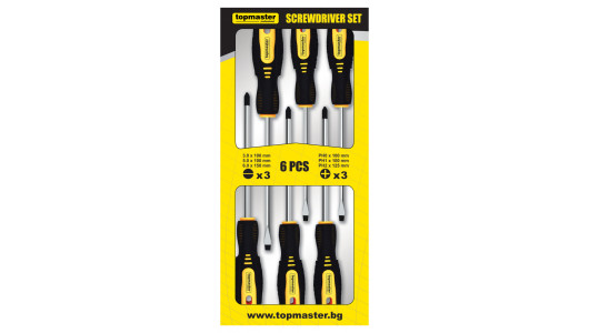 Screwdriver in cardboard box set 6pcs CR-V TMP image