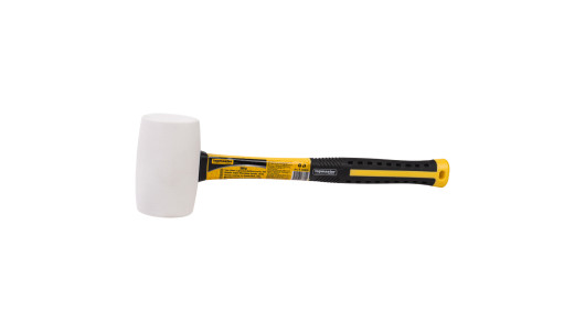 Ciocan cauciuc cu coada fibra 340g alb TMP image