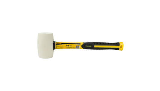 White Rubber Mallet With Fiberglass Handle 450 g TMP image