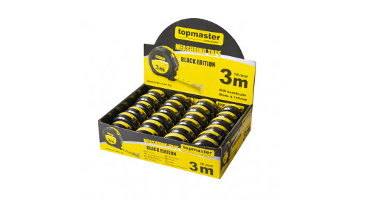 Ролетка Black edition 3М Х 16mm Topmaster Professional image