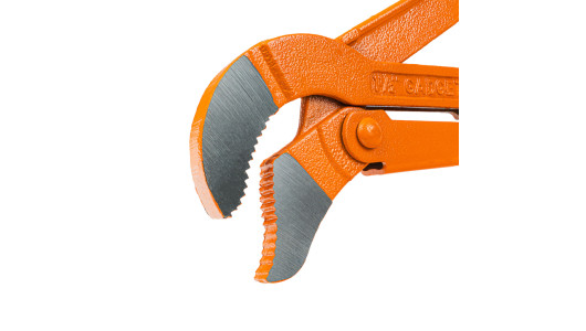 Swedish type pipe wrench 1_1/2", jaws "S" 45&deg; GD image