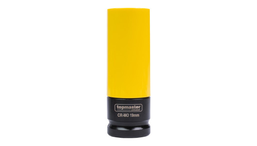 Color Coded Deep 6 Point Impact Socket 1/2" 19 mm TMP image
