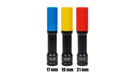 ColorCoded Tors. Deep6Point Impact Socket Set3x1/2"150mm TMP image