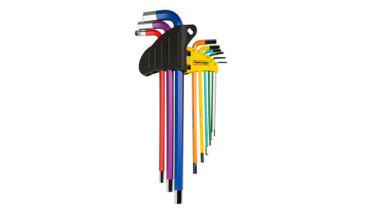 Hex key set 1.5-10 mm, 9 pcs., extra long COLOR TMP image