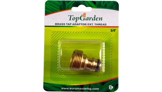 Brass tap adaptor 3/4", ext.thread TG image