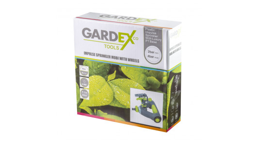 Разпръсквач импулсен MOBI, секторен ограничител, колела GARDEX image