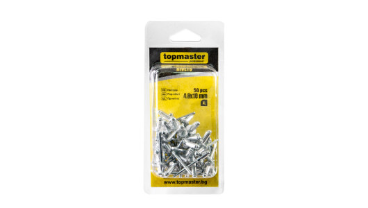 Нитове 4.8x10 mm 50бр. Topmaster Professional image