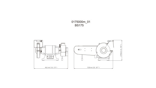 Комбиниран шмиргел + лентов шлайф 175 mm 500W METABO BS 175 image