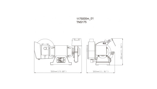 Șlefuitor combinat 500W 175 + 200mm METABO TNS 175 image