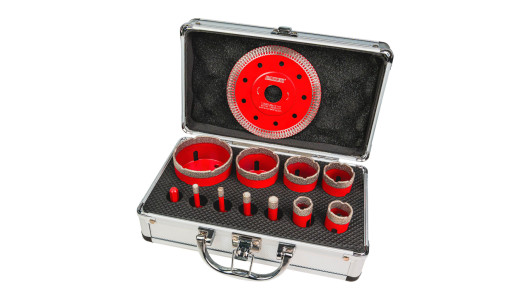 Боркорони Diamond Dry M14 &Oslash;6-68mm+Диск+AL Case Set 12 бр. image