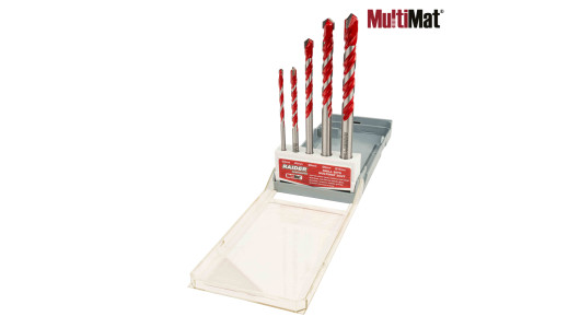 Drill Bits MultiMat 2Cut 5pcs. &Oslash;4 5 6 8 10mm Set image