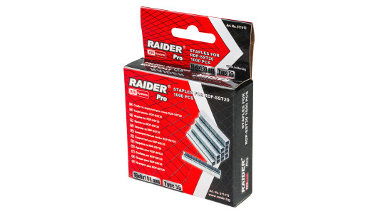 Скоби акум. такер RAIDER PRO RDP-SST20 16x6x1.08mm Type 55 1000бр. image