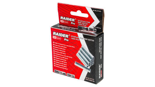 Скоби акум. такер RAIDER PRO RDP-SST20 16x6x1.08mm Type 55 1000бр. image