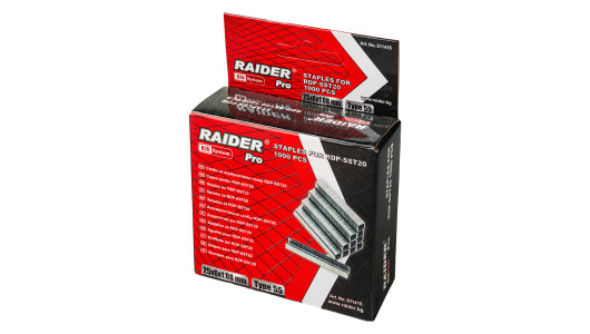 Скоби акум. такер RAIDER PRO RDP-SST20 25x6x1.08mm Type 55 1000бр. image