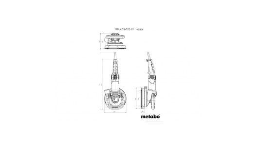 Фреза за бетон 125mm 1900W METABO RFEV 19-125 RT image