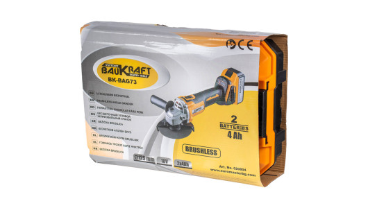 Polizor unghiular brushless &Oslash;125mm 18V 2x4Ah geanta BK-BAG73 image