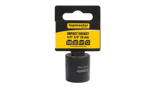 Impact socket 3/8" x 20 mm TMP image
