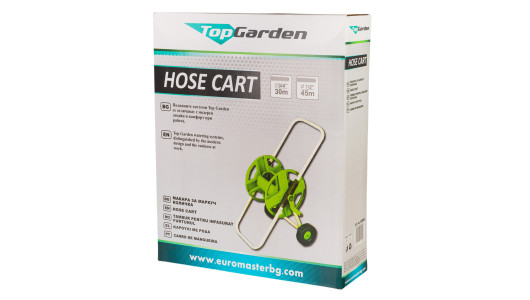 Hose reel steel tube with wheels up to 45m hose TG image