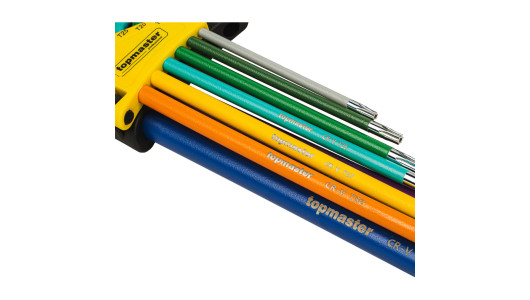 Set 9 chei TORX T10-T50 extra lungi COLOR TMP image