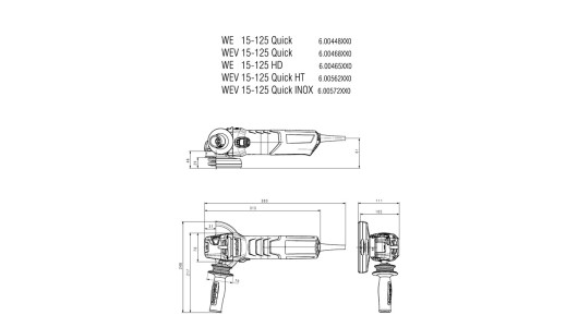 WEV 15-125 Quick Inox * Angle grinder image