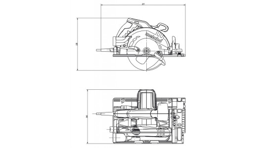 Циркуляр ръчен &oslash;160 1200W METABO KS 55 FS image