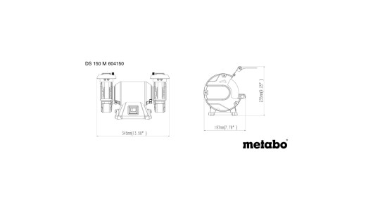 Шмиргел 370W 150mm METABO DS 150 M image