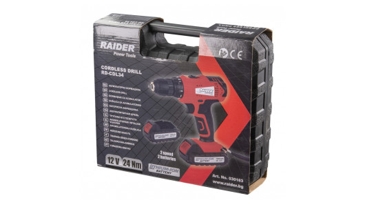Cordless Drill 12V 2 speed 2x1.5Ah 24Nm accessories RD-CDL34 image
