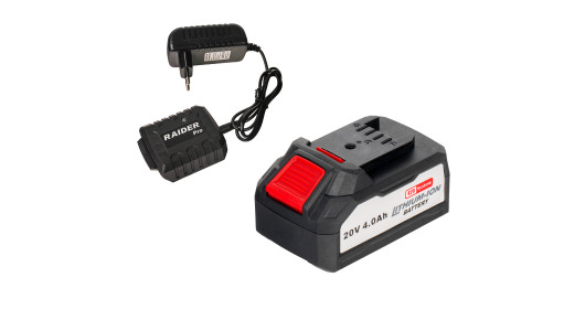 R20 Ъглошлайф Ø125mm 4Ah RAIDER PRO RDP-SPAG20 Set image