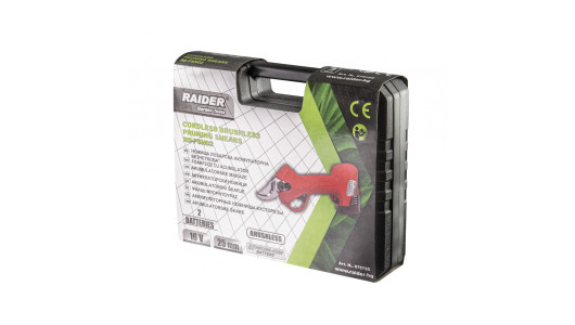 Ножица лозарска акум. безч. 16V 2x2Ah 25mm куфар RAIDER RD-PSH02 image