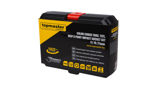 К-т цвет. торс. удълж. ударни 6стенни вложки 3х1/2"150мм TMP image