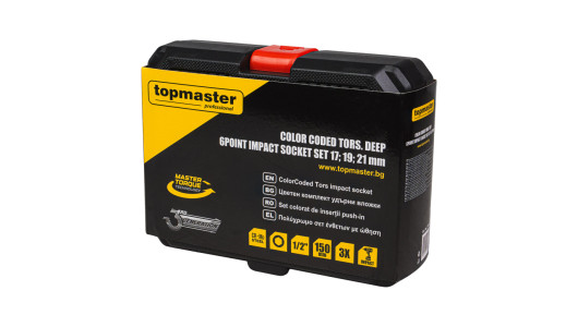 К-т тефл.цвет.торс.удълж.ударни6стенни вложки3х1/2"150мм TMP image