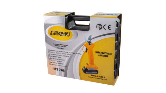 Cordless Brushless Pruning Shears 18V2x2Ah25mm Case BK-PSH03 image