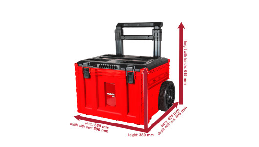 Куфар за инструменти с колела сгъваема дръжка IP65 RDP-MSS1 image