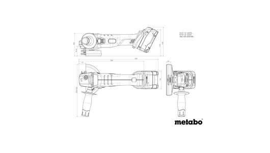 Ъглошлайф акум. 125mm METABO W 18 7-125 2x4.0 Ah image