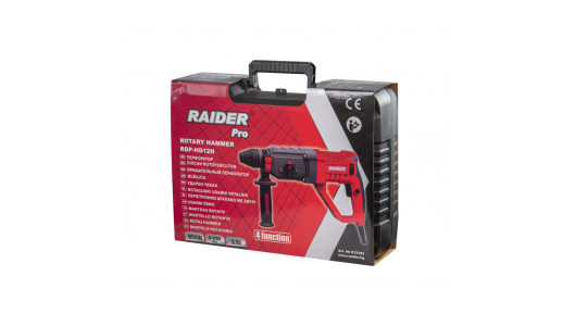 Перфоратор 950W 3.3kg 26mm 4 функции рег. обороти RAIDER PRO RDP-HD12H image