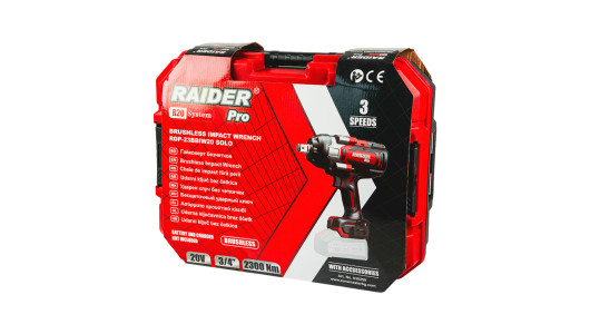 R20 Brushless Impact Wrench 3/4" 2300Nm Solo RDP-23BBIW20 image