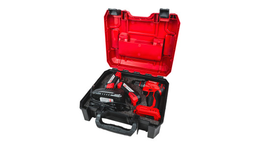 R20 Brushless Drill 2speed 10mm 50Nm 2x2Ah Case RDP-PBD20 image