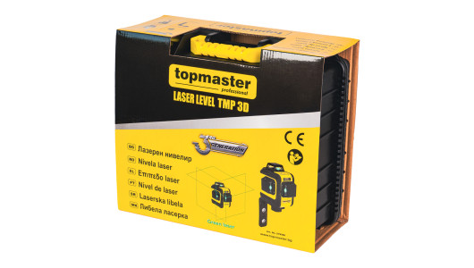 Лазерен нивелир 3D зелен лъч&nbsp; Topmaster Professional image