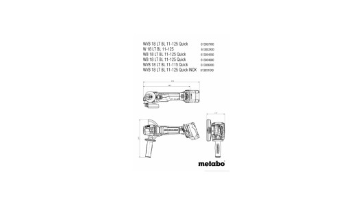 W 18 LT BL 11-125 SOLO Angle grinder image